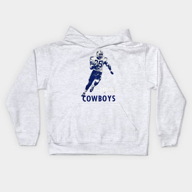 1970 dallas cowboys Kids Hoodie by Fabulous Fresh Fashions